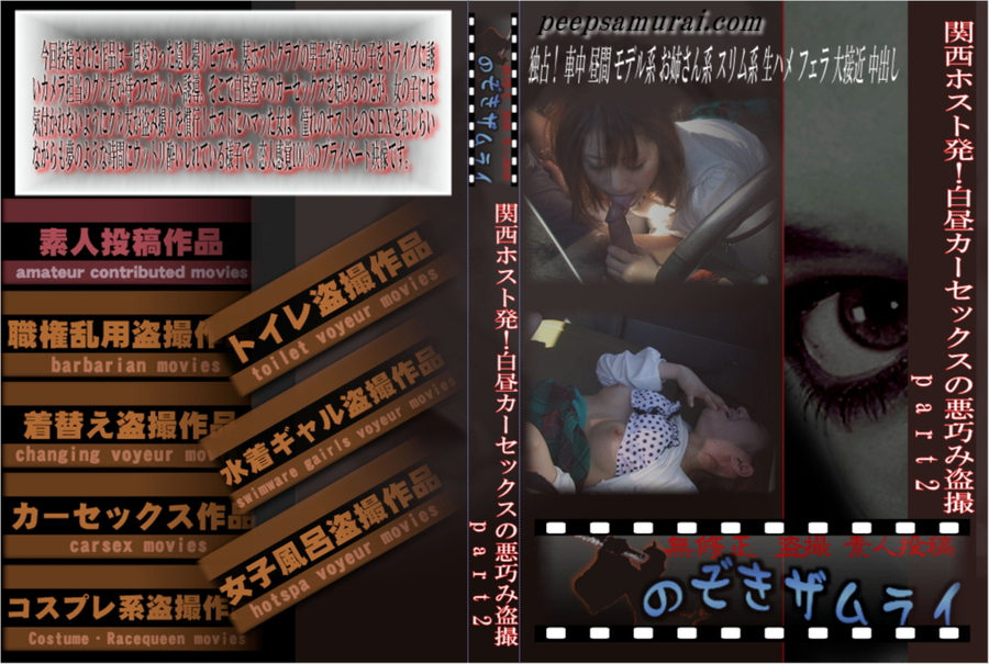 関西ホスト発!白昼カーセックスの悪巧み盗撮 Vol.2
